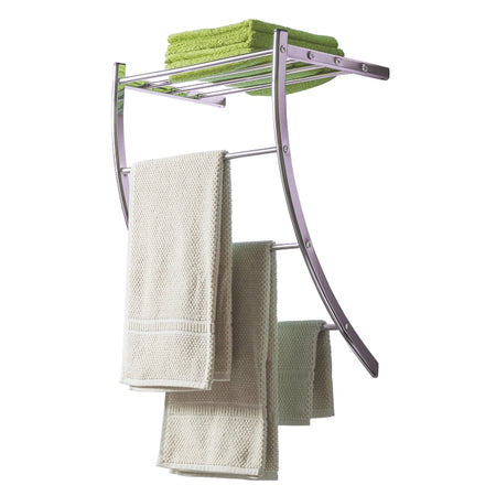 Porta Asciugamani Bagno Mensola da Parete Acciaio 1 Mensola Porta Oggetti Bagno