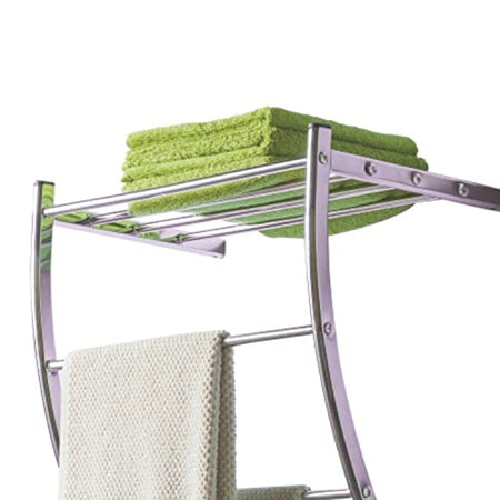 Porta Asciugamani Bagno Mensola da Parete Acciaio 1 Mensola Porta Oggetti Bagno