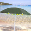 Ombrellone Spiaggia Mare 200cm Palo da 32 mm Snodo Tessuto Polycotone Blu Verde