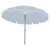 Ombrellone Spiaggia Antivento 16 stecche in fibra di vetro Struttura Alluminio Anti UV 220 Grigio