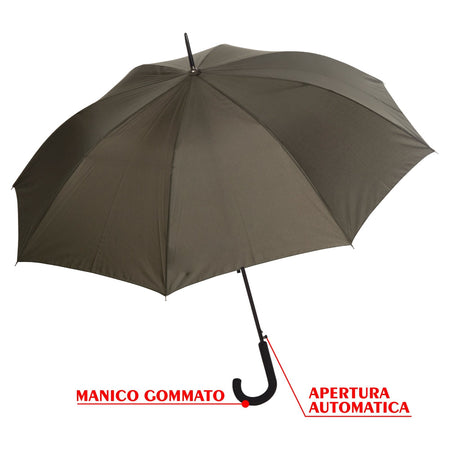 kIT 4 Pz Ombrello Grande Automatico 8 Stecche in Fibra Antivento col. ass