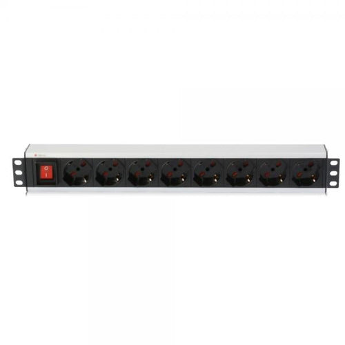 Multipresa 8 Posti da Rack 19'' con Interruttore Spina Italiana Cavo 3 metri 1,5U