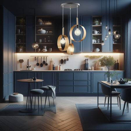 Lampadario Sospensione Metallo Verniciato Stefy 3 luci E27 Oro/Satinato