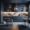 Lampadario Sospensione Metallo Verniciato Stefy  1 luce E27 Rame/Satinato