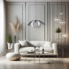 Lampadario Sospensione Metallo Verniciato Gegge  1 luce E27 Bianco/Grigio
