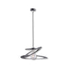 Lampadario a Sospensione Metallo Verniciato Susy 1 luce Nero/Argento