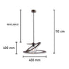 Lampadario Sospensione Metallo Verniciato Susy  1 luce E27 Marrone/Oro