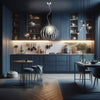 Lampadario Sospensione Metallo Cromato Ginevra 1 luce E27 Cromo