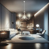 Lampadario Sospensione Metallo Verniciato Camilla 3 luci E14 Bianco/Tortora