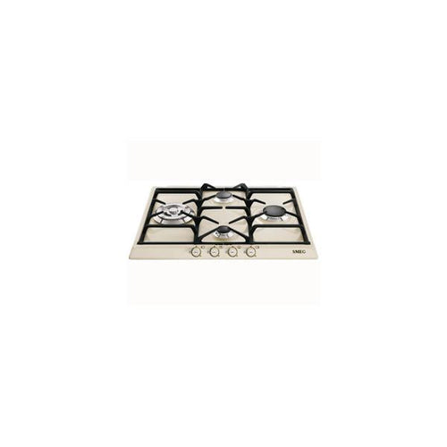 Smeg Piano Cottura Incasso Gas 4 Zone 60cm Panna Sr764po
