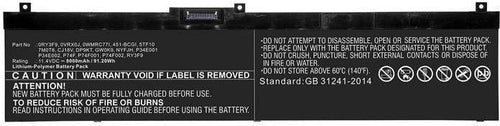 CoreParts Laptop Battery 91.20Wh Li-Pol 11.4V 8000mAh Black - Batterie - 8.000 mAh (GW0K9-CP)
