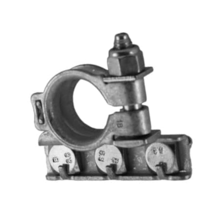 Morsetto batteria positivo 3 uscite M6 Mta