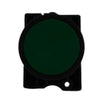 Pulsante rasato Verde con supporto di plastica - ALEYAY