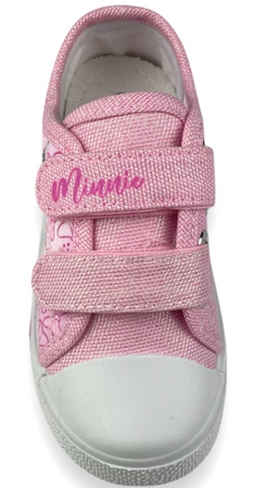 Scarpe Minnie bambina con luci dal 25 al 33 in tela