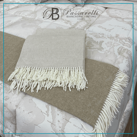 Mastro Raphaël Plaid Casper Cotone Unito 130x170 V15A0075 S66 - Passarelli Biancheria