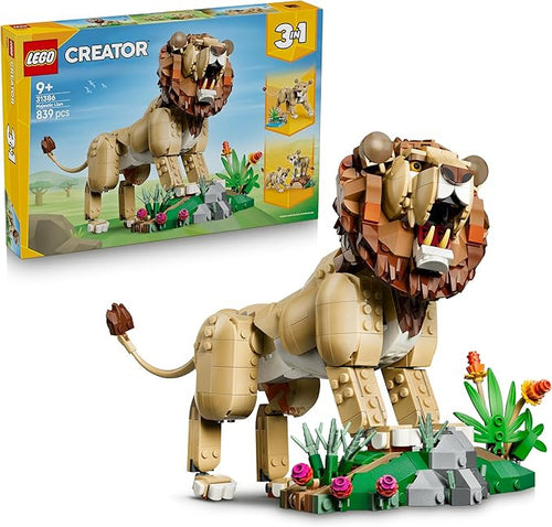 Lego Creator - Animali Selvatici: Leone Maestoso 3in1 - 31386