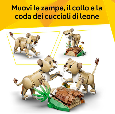 Lego Creator - Animali Selvatici: Leone Maestoso 3in1 - 31386