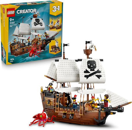 Lego Creator - Iconica Nave da Pirata 3 in 1 - 31387