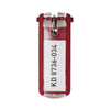 Scatola 6 Portachiavi Key Clip Rosso Durable