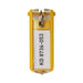 Scatola 6 Portachiavi Key Clip Giallo Durable