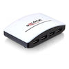 DeLOCK USB 3.0 External HUB 4 Port 5000 Mbit/s Nero, Bianco