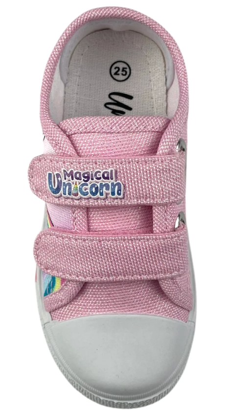 Scarpe Unicorno bambina con luci dal 25 al 33 in tela