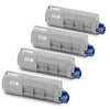 Yellow Compatible Oki C610 N,C610 DN,C610 DTN.6K 44315305