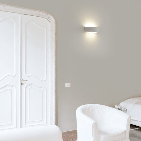 Applique gesso Belfiore 9010 AGALE 8215.3057 LED 1350LM lampada parete classica moderna