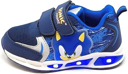 Scarpe Sonic con luci blu numeri dal 25 al 33