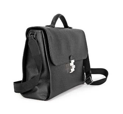 MontBlanc - Borsa con tracolla in pelle nera