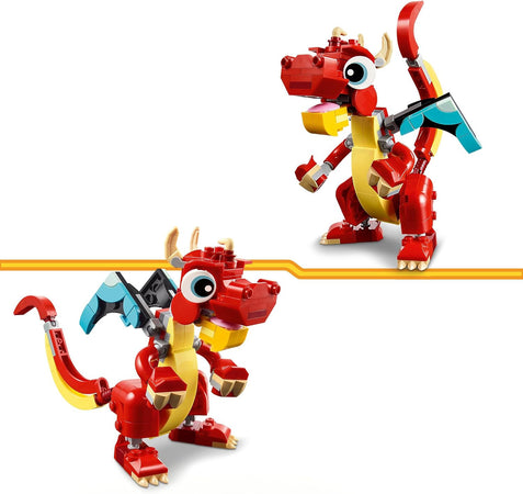 Lego Creator - 3 in 1 Drago rosso 31145