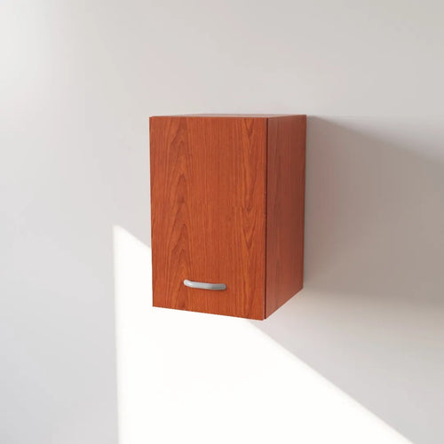 Pensile in Legno Nobilitato di Colore Ciliegio con un Anta altezza 48 cm