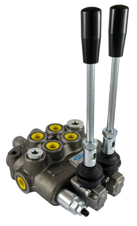 Distributore oleodinamico Ama a 2 leve doppio effetto - 40L