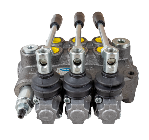 Distributore oleodinamico Ama basic da 3/8” 3 leve 40L/min per trattori