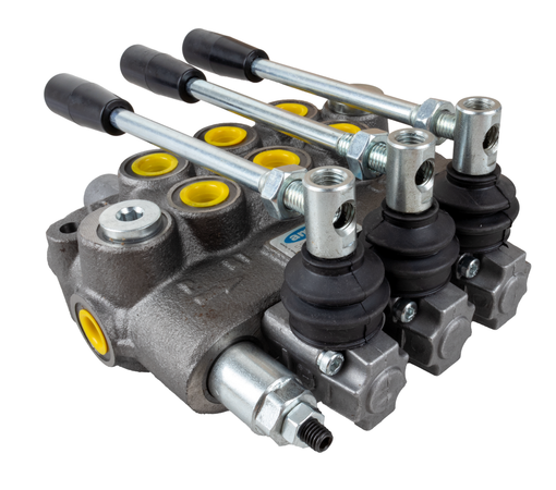 Distributore oleodinamico Ama basic da 3/8” 3 leve 40L/min per trattori