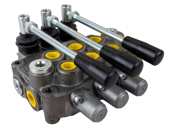 Distributore oleodinamico Ama basic da 3/8” 3 leve 40L/min per trattori