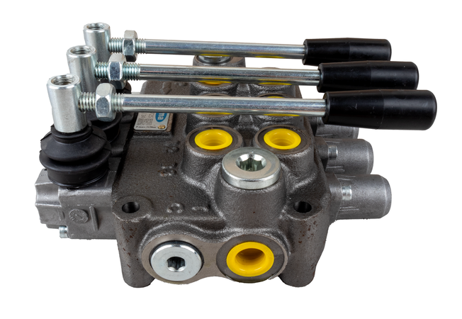 Distributore oleodinamico Ama basic da 3/8” 3 leve 40L/min per trattori