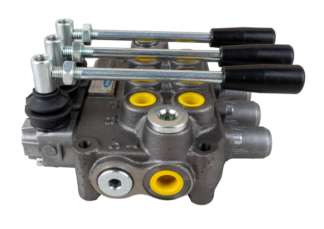 Distributore oleodinamico Ama basic da 3/8” 3 leve 40L/min per trattori