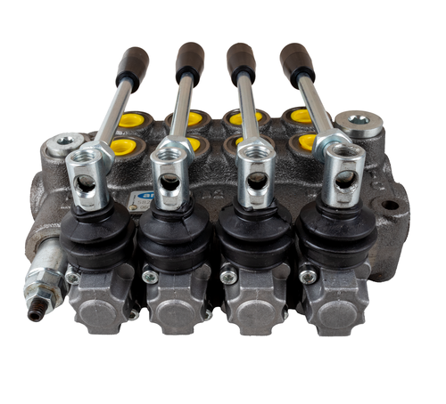 Distributore oleodinamico Ama a 4 leve doppio effetto - 40L