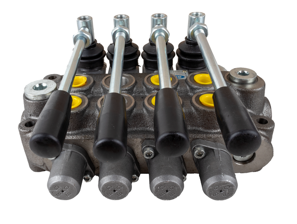 Distributore oleodinamico Ama a 4 leve doppio effetto - 40L