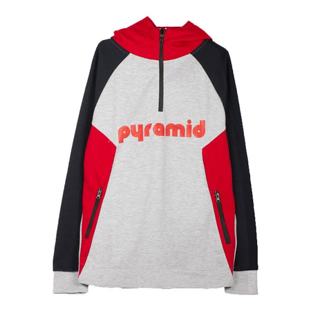 BLACK PYRAMID Felpa Cappuccio Uomo Pyramid Panel Hoody Grey da uomo