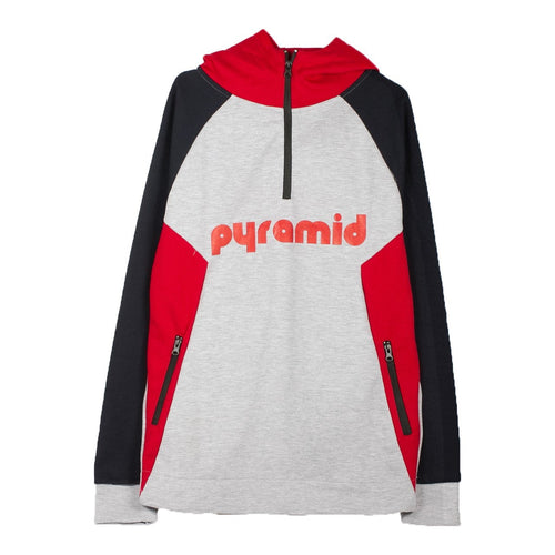 BLACK PYRAMID Felpa Cappuccio Uomo Pyramid Panel Hoody Grey da uomo