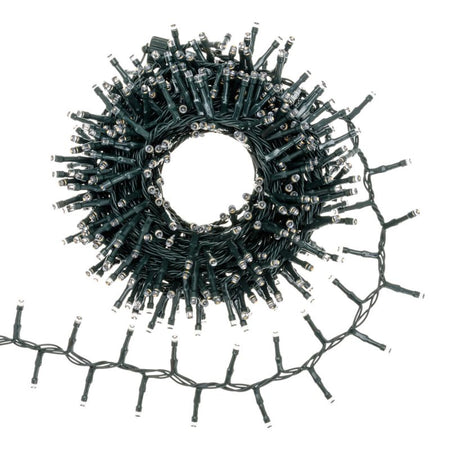 Catena lineare natalizia Smart Connect Miniled da Ø 3 mm con 8 giochi di luce