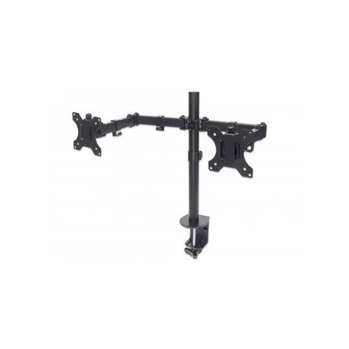 Supporto da Scrivania per 2 Monitor 13-32'' con Morsetto