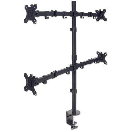 Supporto da Scrivania per 4 Monitor 13-32'' con Morsetto