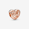 Pandora Charm a cuore con albero della vita openwork