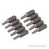 Punte in acciaio cromo vanadio con codolo esagonale 1/4 a taglio - PH - PZ - esagonale - T Silverline