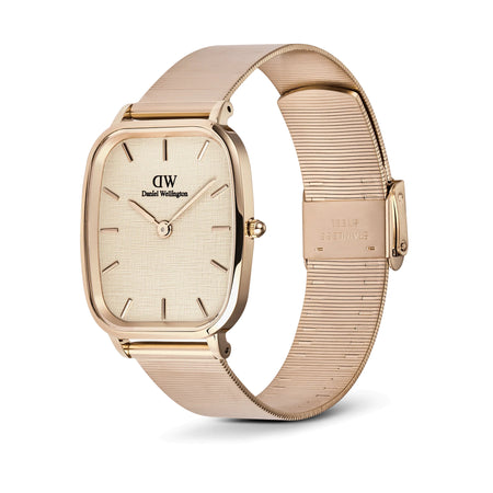 Daniel Wellington - Orologio Marlon Wire Linen Rose Gold