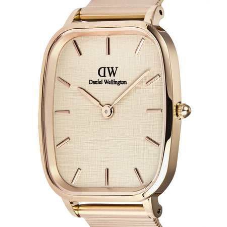 Daniel Wellington - Orologio Marlon Wire Linen Rose Gold