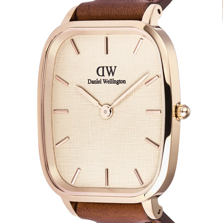 Daniel Wellington - Orologio Marlon St Mawes Linen Rose Gold